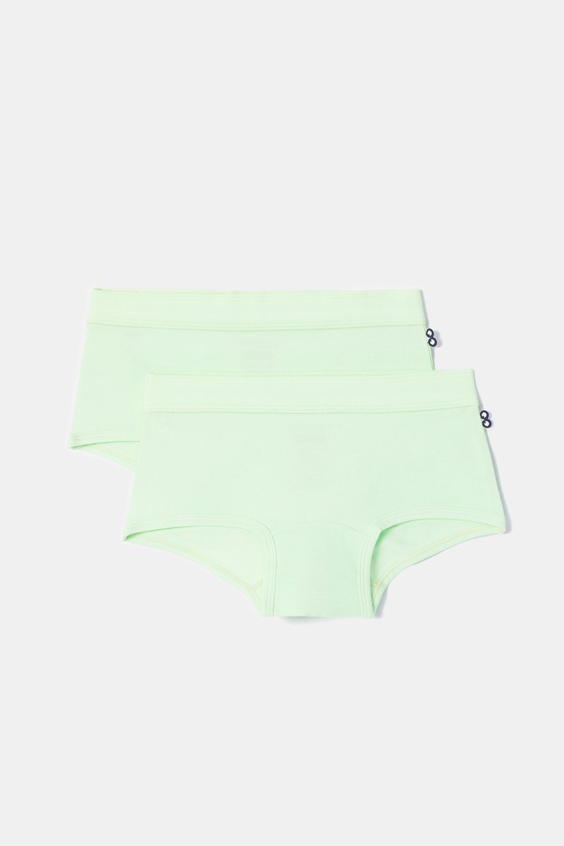 Woody 2 boxers meisjes - groen - 252-10-SHD-Z/760 - maat 140