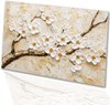 Impressionisme, Bloemen, Wit, goud, beige, bruin, crème, Bloesem