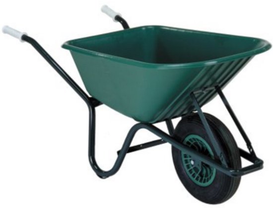 Benson Kruiwagen - 85L - Gelast Onderstel - Kunststof Bak - Voor Tuin en Bouw van Benson — afbeelding 2