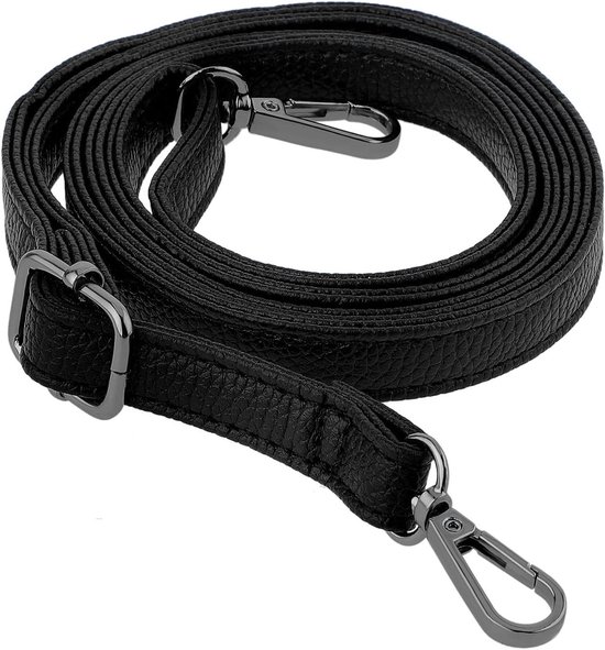 PLABBDPL Verstelbare Schouderriem Van PU-leer – Voor Handtas, Crossbody En Meer, Zwart