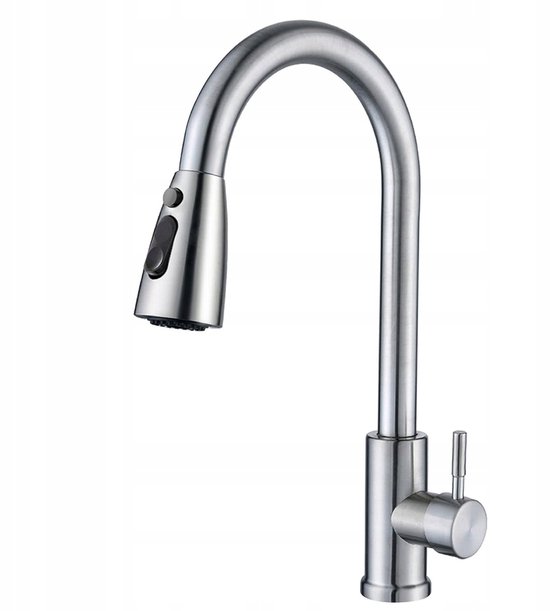 GROHE BauCurve Keukenkraan - hoog - draaibare uitloop - chroom