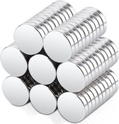 Inovra Plus - Sterke Neodymium magneten (80 stuks) 10 x 2 mm - Mini-magneten voor magneetbord en whiteboard - Koelkastmagneten voor knutselen en kaart - Rond