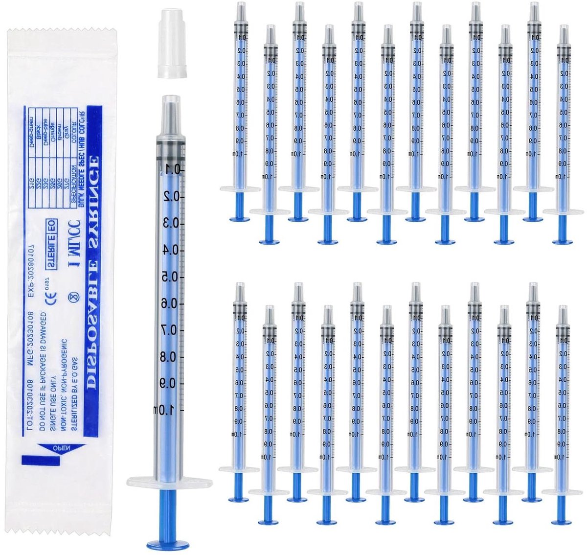 Allecto Plus - Colostrumspuiten 1 ml voor huisdiervoeding - 24 stuks