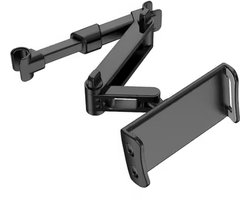 Tablet Houder Hoofdsteun Auto - Tablet Houder met Verstelbare Arm - Auto Accessories - Auto Houder - Zwart
