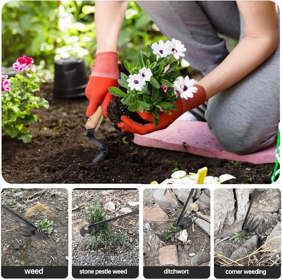 Allecto Plus - Handige Onkruidsteker (2 Stuks) - Effectieve Onkruidverwijderaar - Tuinhand Gereedschap - Onkruidjager en Verdelger - Tuin Onkruidwiedapparaat - Handmatige Onkruidsteker voor Precieze Onkruidverwijdering van Allecto Plus — afbeelding 3
