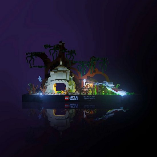 LMB 2.0 - Verlichtingsset geschikt voor LEGO Star Wars Dagobah Jedi Training Diorama - 75330