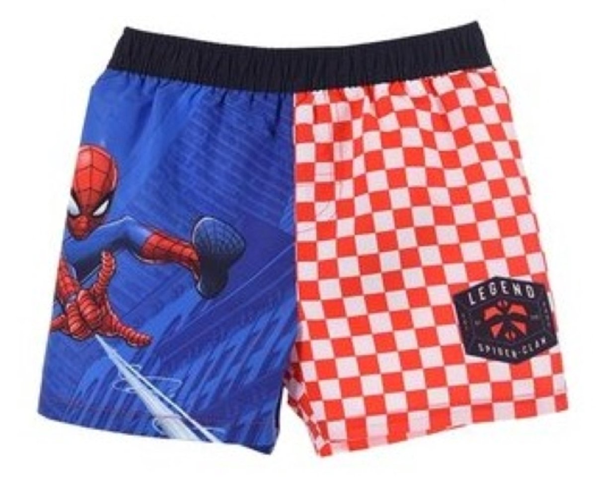 Marvel Spiderman - Zwembroek - Maat 98 - Blauw met rood - Spider-Man - Zwemboxer