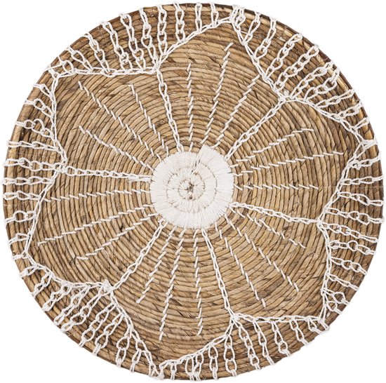 Lyma Living Bol mural Bunga - Fait Handgemaakt - Décoration murale - Décoration murale Bali - Style Ibiza - Panier mural - Boho - Art mural - Paniers - Bohème - Ø70cm