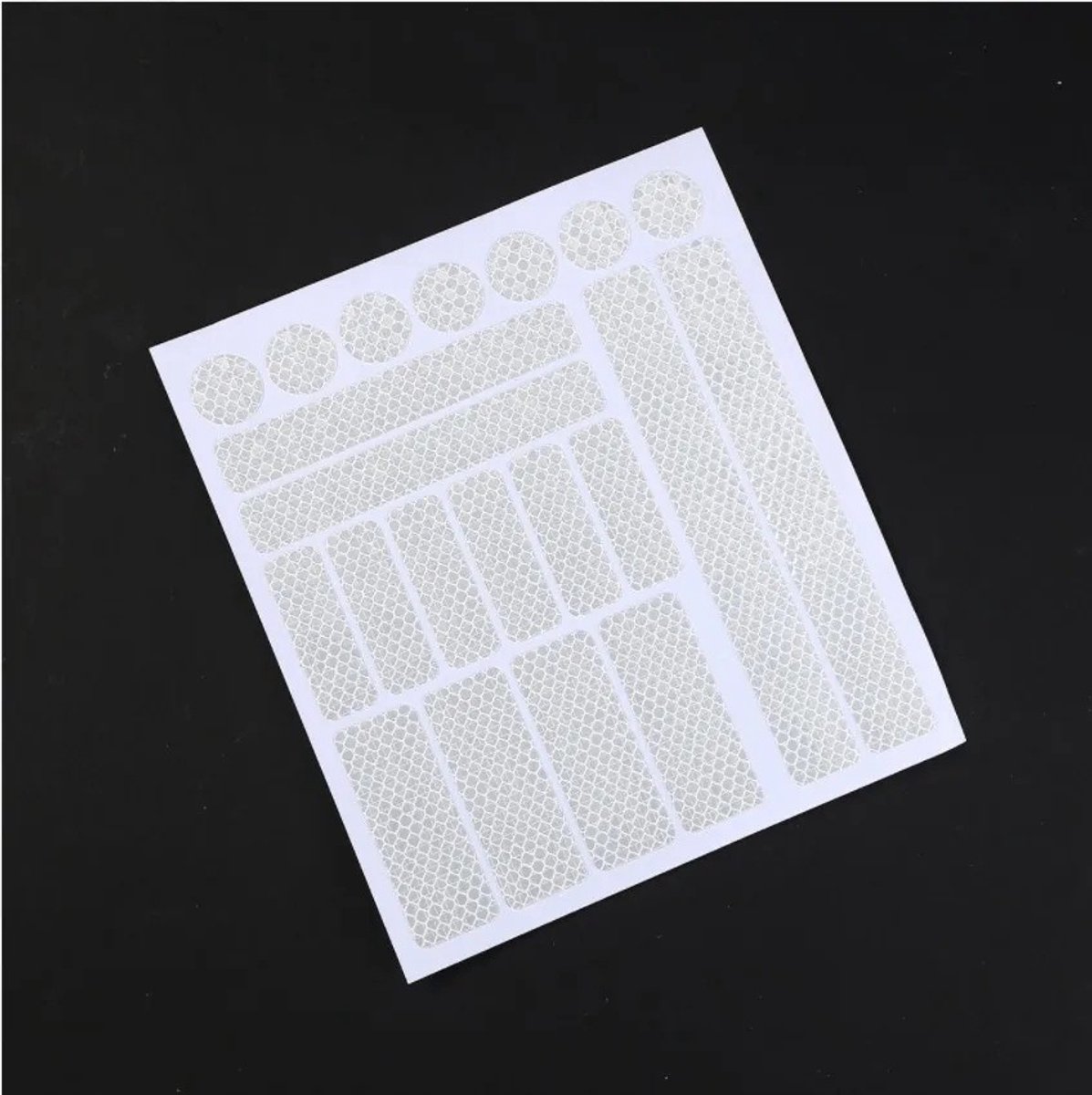 Reflecterende stickers - 21 stuks - WIT