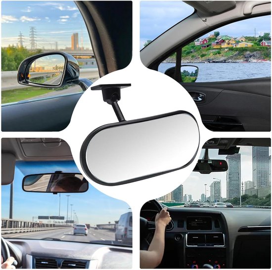 Babyspiegel voor auto - spiegel - 360 ° verstelbare autospiegel baby - Lijmbevestiging - brede hoek verbrijzingsvrije achterbankmonitor voor kinderen observeren, voorruit, dashboard van Uppy's Choice — afbeelding 4