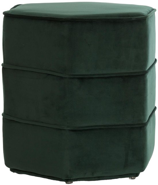 Pouf Cayden Light & Living - Vert - 45x41x46cm - Moderne