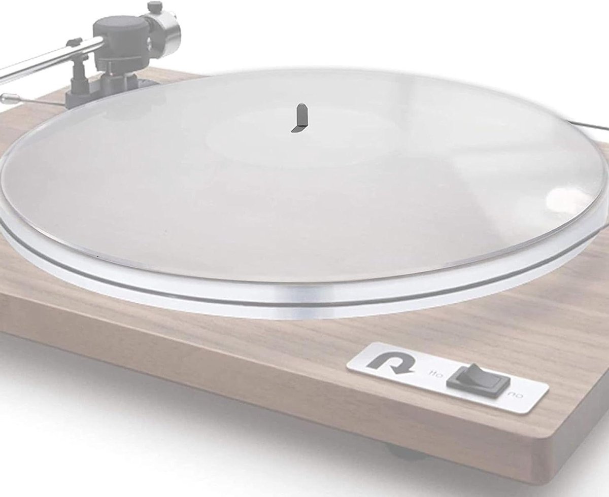 Allecto Plus - Antistatische Acryl Draaitafelmat voor 12 Inch Platenspelers - Ruisonderdrukking - Transparant