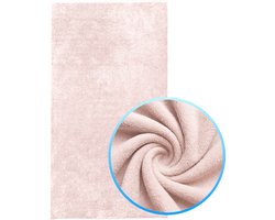 Funnies Strandlaken XXL Blush Roze Extra groot - 100x200 cm - Hoogwaardig Katoenen OEKO-TEX Strand Handdoek - 500 gram/m2 Luxe Dikte - Extra zacht - Sneldrogend Badhanddoek - Ideaal voor Strand, Sauna, Zwembad, Vakantie en Sport - Badlaken