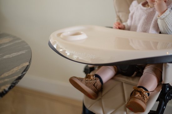 MamaLoes Mason - Baby & Kinder Eetstoel - Verstelbare Kinderstoel - Inklapbaar & Hoogte Verstelbaar - Zwart - Max. 15 kg van Merkloos — afbeelding 5