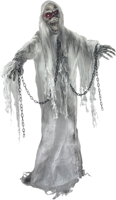 Halloween decoratie kooi met spook