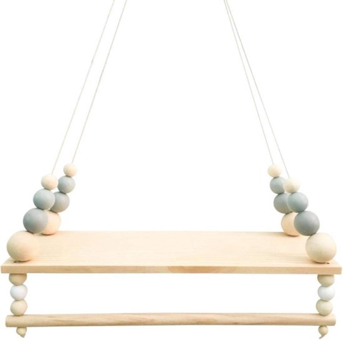Nixnix® - Wand plank - 38cm x 14cm x 1,2cm - Hangend - Hout
