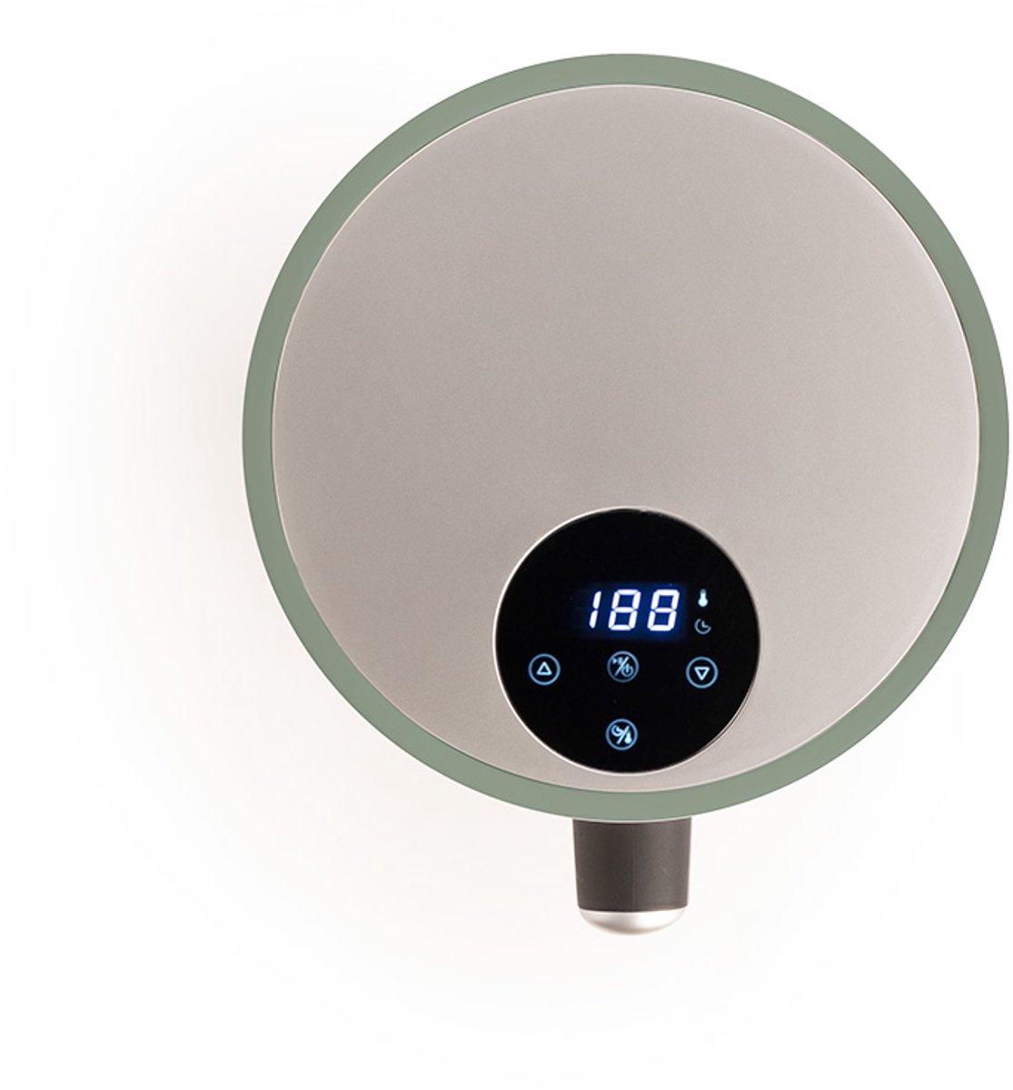 Afbeelding 2 van CREATE - Heteluchtfriteuse 1,5L 2 porties met extra knapperig resultaat - 80ºC tot 200ºC - Sage - AIR FRYER