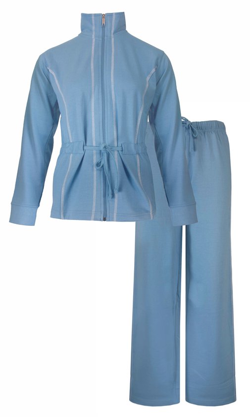 Irresistible Dames Huispak - Ritssluiting - Licht Blauw - Maat M
