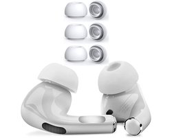 Siliconen dopjes geschikt voor Apple AirPods Pro - Vervangende Siliconen Oordopjes - Wit - Medium - 3 paar - Frisse dopjes voor jouw AirPods Pro - CHPN