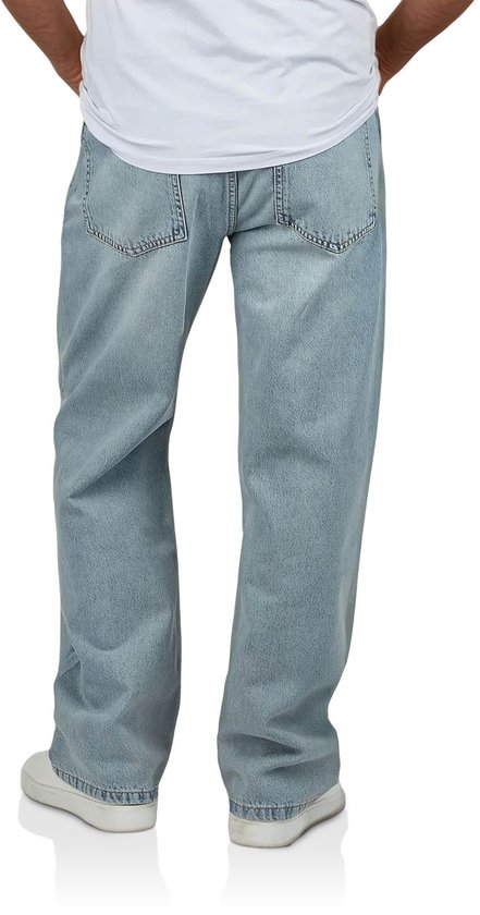 DENIMFY Heren Jeans Broeken DFMailo comfort/relaxed Fit Blauw Volwassenen Denim Jeansbroek Spijkerbroek heren