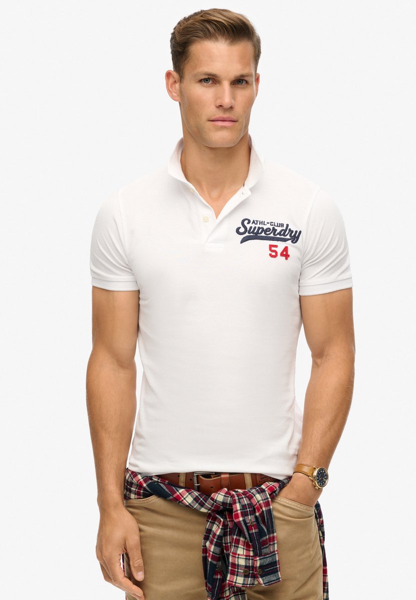 Superdry Applique Classic Fit Heren Polo Wit