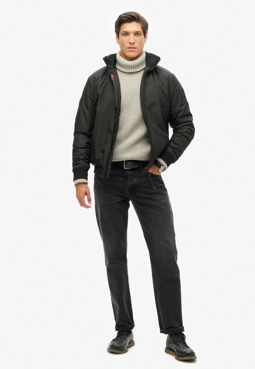 Superdry City Harrington jas Heren Buitenjassen Zwart