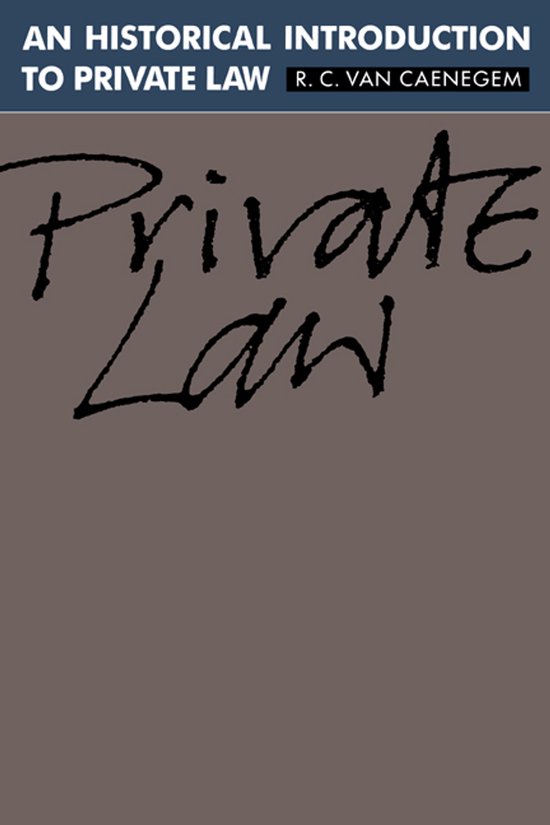 An Historical Introduction to Private Law - cover