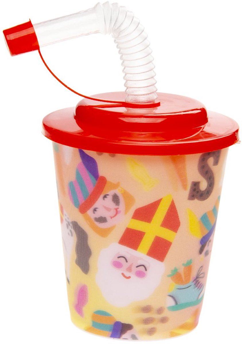 Duckiez Kleur Je Eigen Beker Sinterklaas - 12 stuks