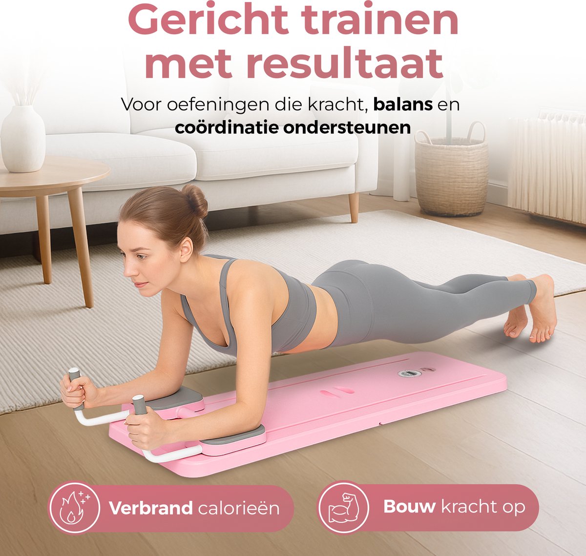 Vellano Pilates Board Opvouwbaar Fitness Board - afbeelding 2
