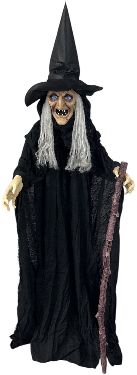 Halloween pop Witch of the Dark (Beweging, licht en geluid) 1.60 M hoog
