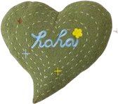 Sierkussen in vorm van Hart - hartvormig Kussen – 45x50 cm Groen - Luxe Pluche Sierkussen voor Kinderkamer & Woondecor – RBAN SPCTRA®