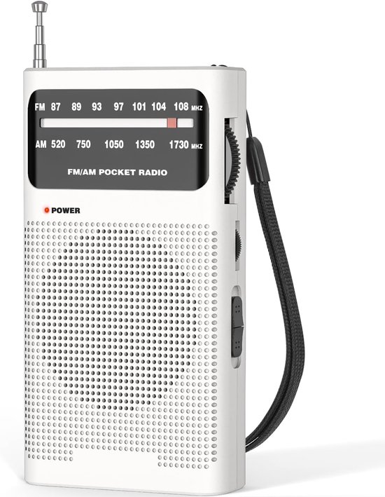 INDIN BC-R119 AM/FM-radio Dual Band Mini-radio-ontvanger Draagbare speler Ingebouwde luidspreker met een standaard 3,5 mm hoofdtelefoonaansluiting  44