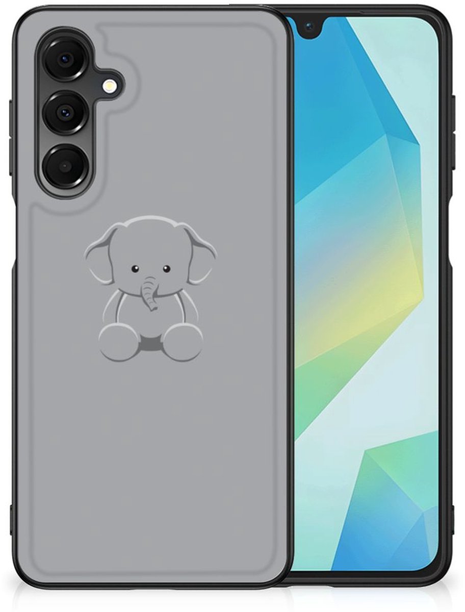 Samsung Galaxy A16 5G/4G Hoesje Grijs Baby Olifant