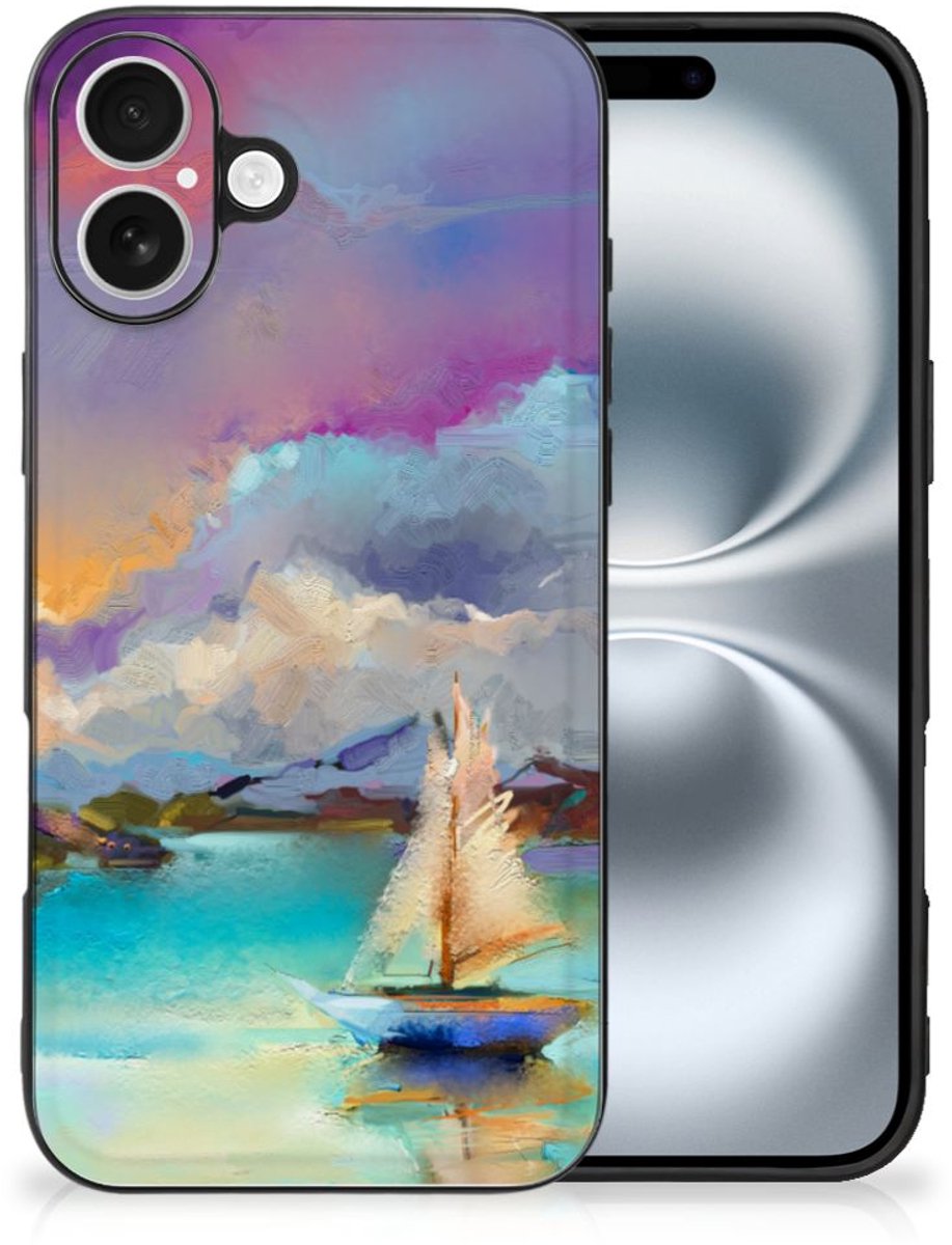 Kleurrijke Telefoonhoesje iPhone 16 Boat