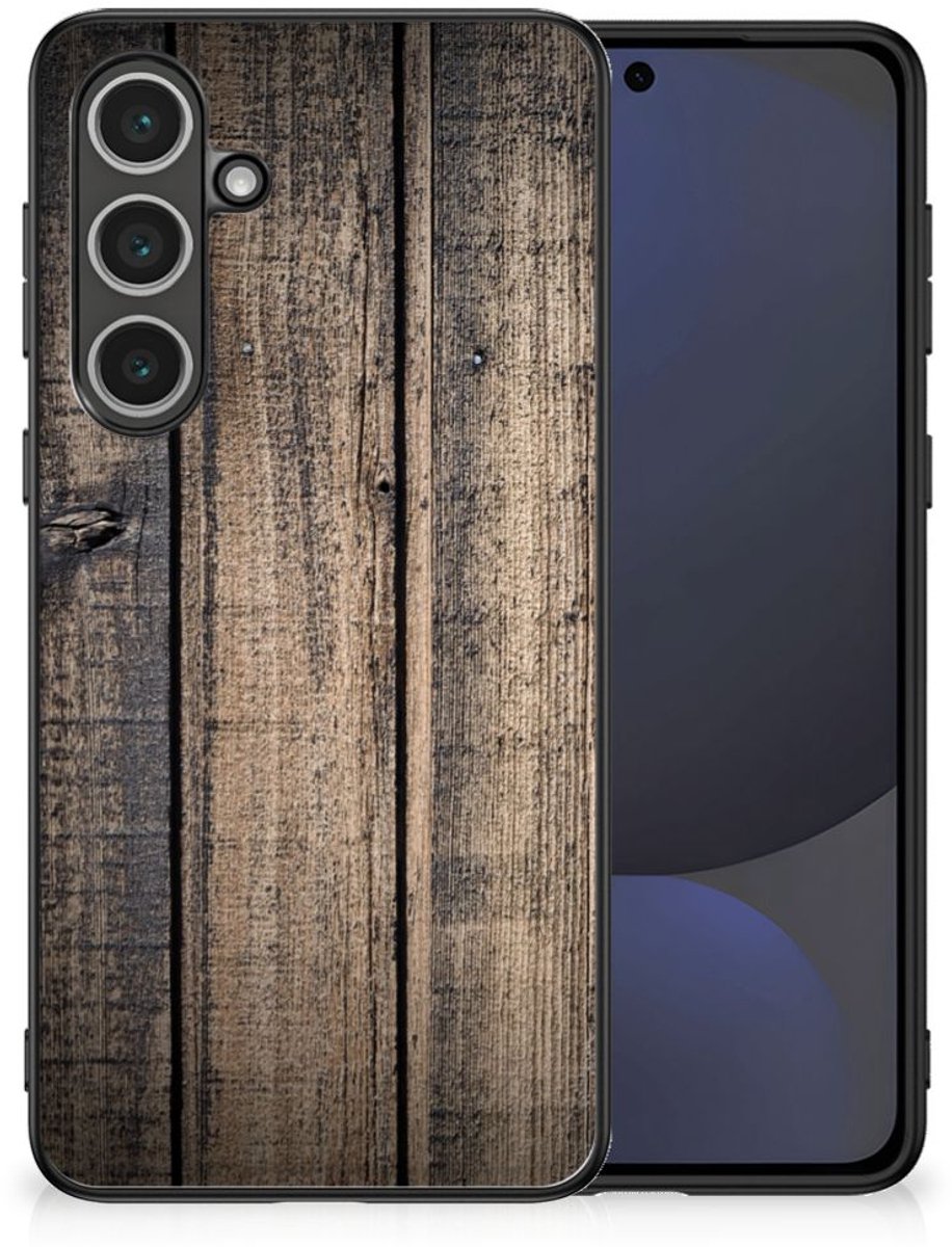 Samsung Galaxy S24 FE Houten Print Telefoonhoesje Steigerhout