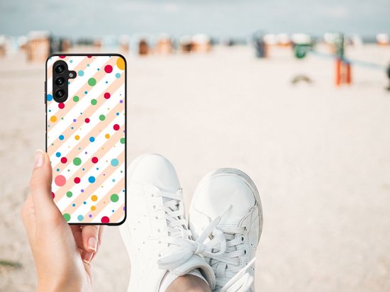 Coque arrière en TPU mignonne pour Samsung Galaxy A13 avec des points noirs