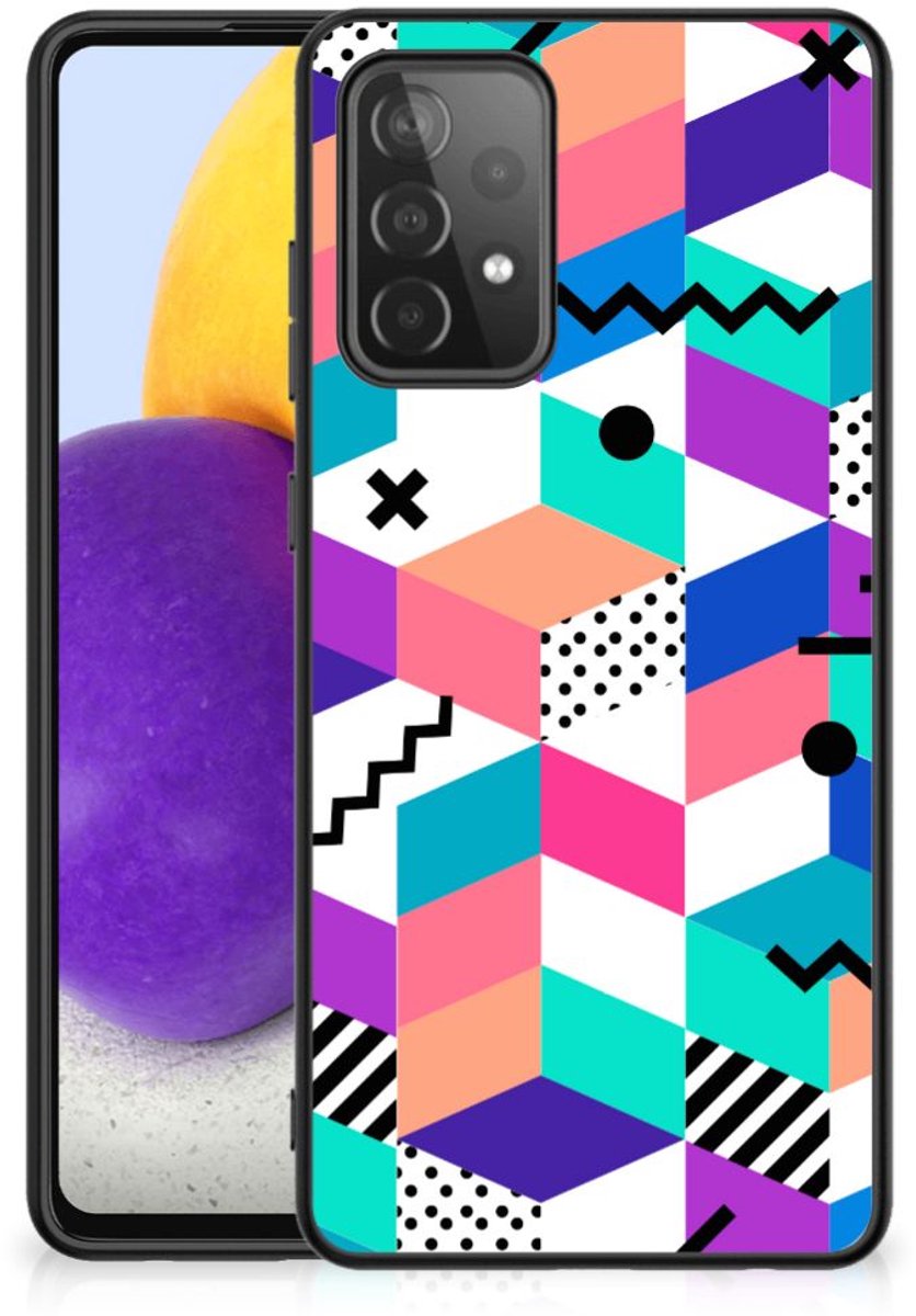 Samsung Galaxy A72 (5G/4G) Backcover Blokken Kleurrijk