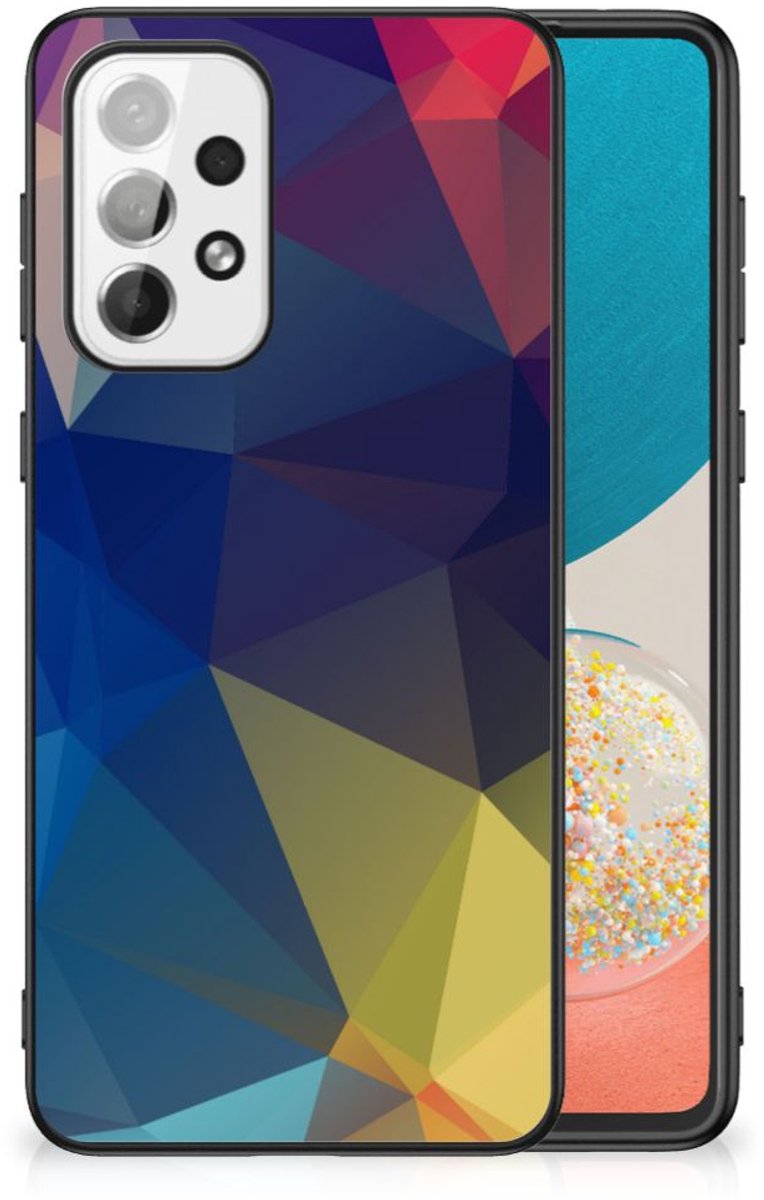 Samsung Galaxy A73 Backcover Polygon Dark