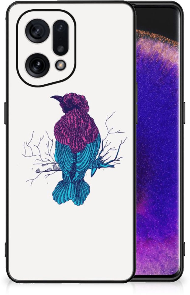 Back Cover voor OPPO Find X5 Hoesje Merel