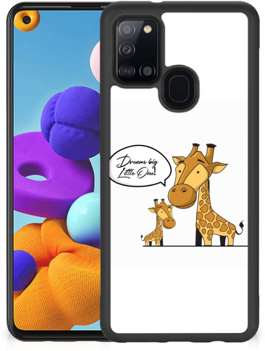 Samsung Galaxy A21s Bumper Hoesje Giraffe