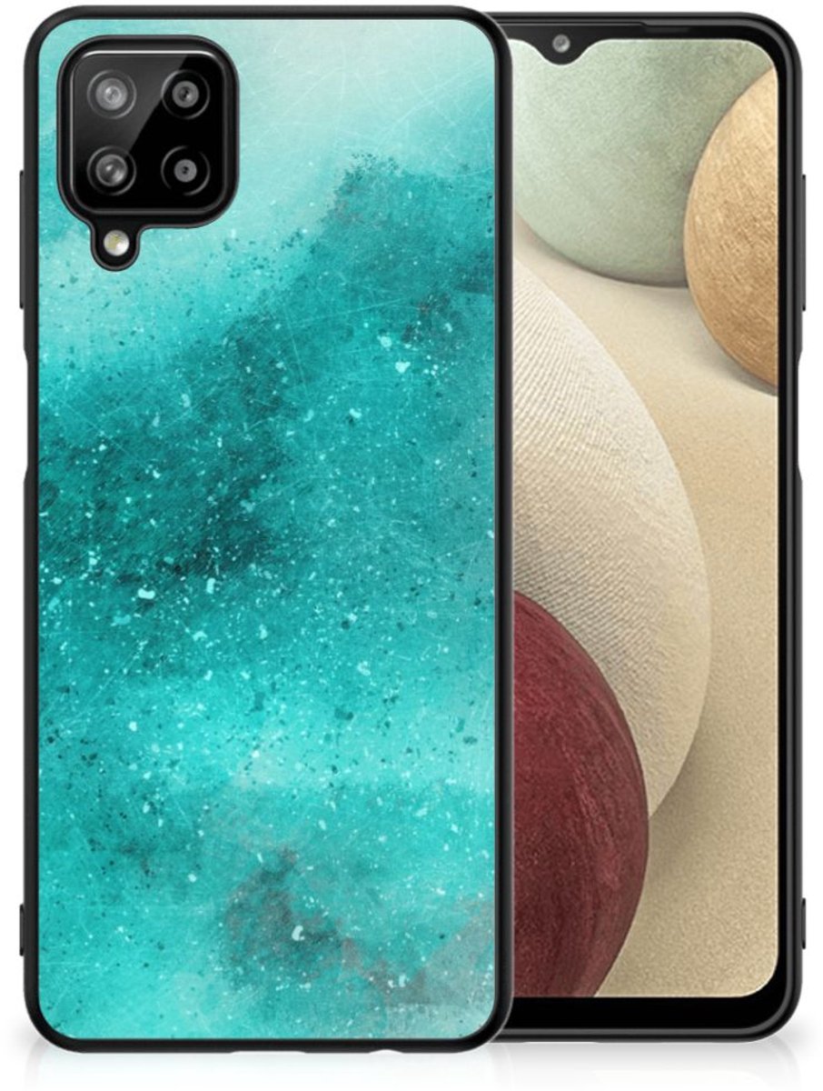 Kleurrijke Telefoonhoesje Samsung Galaxy A12 Painting Blue