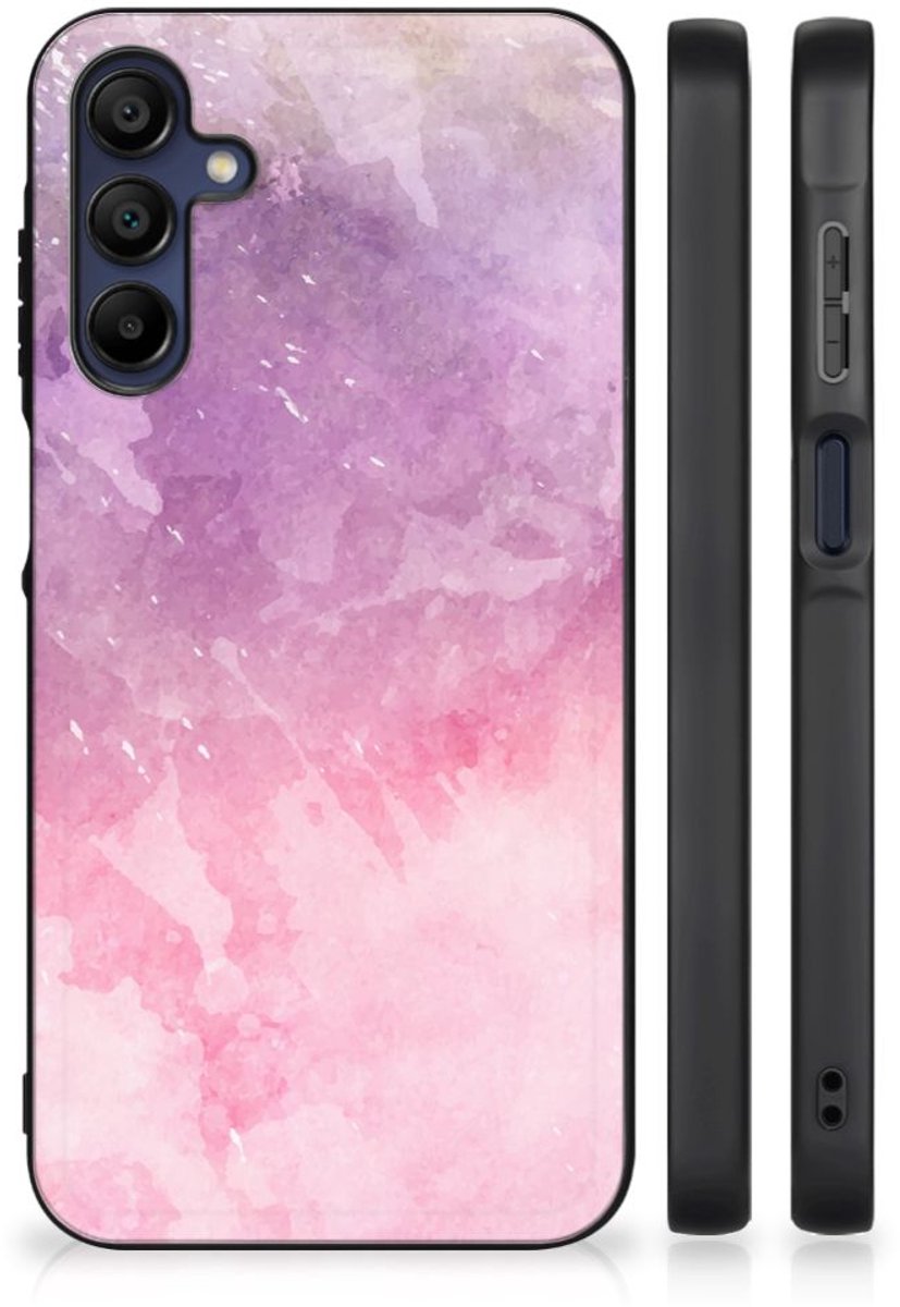 Kleurrijke Telefoonhoesje Samsung Galaxy A15 Pink Purple Paint