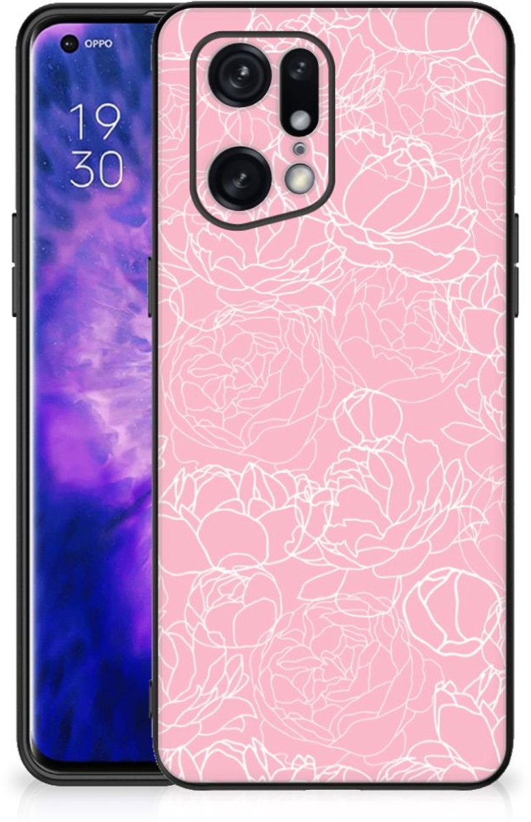 OPPO Find X5 Pro Bloemen Hoesje White Flowers
