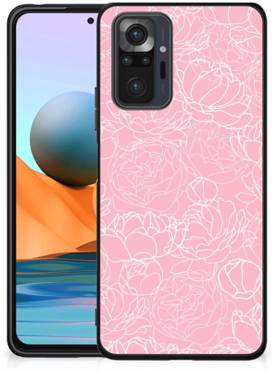 Back Cover voor Xiaomi Redmi Note 10 Pro Bloemen Hoesje White Flowers