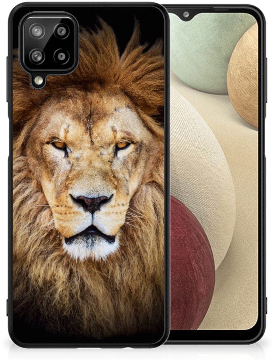 Samsung Galaxy A12 Dierenprint Telefoonhoesje Leeuw