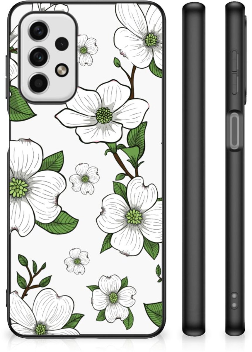 Samsung Galaxy A23 Bloemen Hoesje Dogwood Flowers