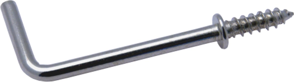 Schroefduimen met borst 3,00 x 44 mm – vernikkeld ijzer, zak à 4 stuks