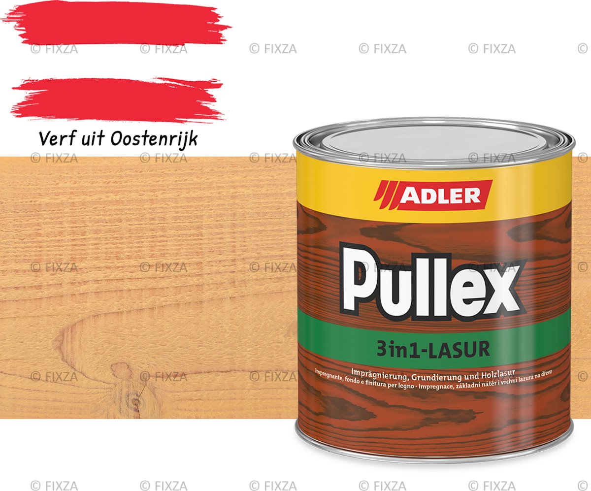 ADLER Pullex 3in1 Douglas Beits – Transparante Houtbeits Buiten – 3-in-1 Impregnering & Bescherming – Oplosmiddelhoudend – Oostenrijkse Kwaliteit – 2,5L