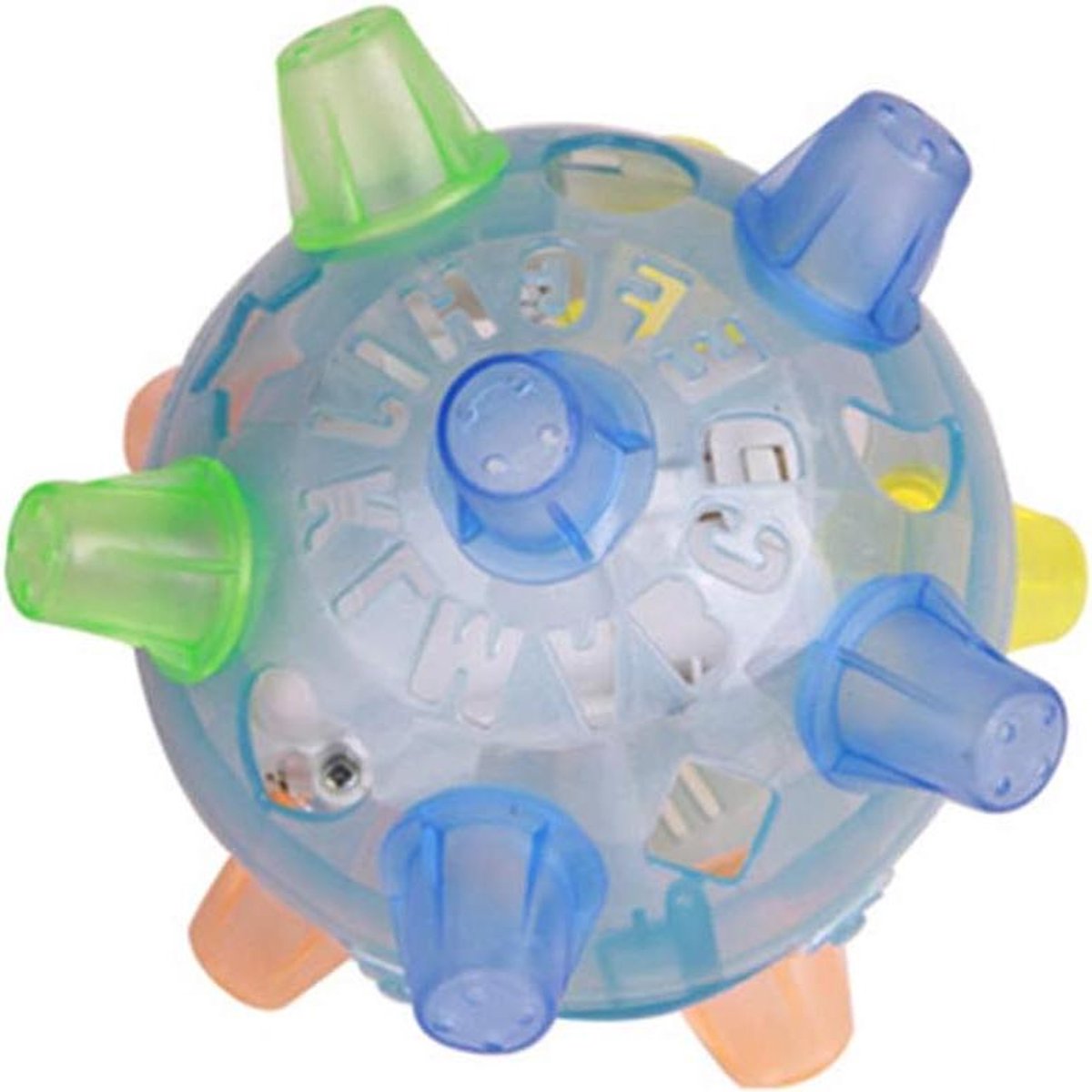 Jumping Activation LED Bal met Muziek – Speelgoed voor Honden en Katten Houdt uw huisdieren actief en vermaakt met deze sprankelende bal. Met LED-verlichting en muziek zorgt dit speelgoed voor uren speelplezier. Geschikt voor zowel honden als katten.