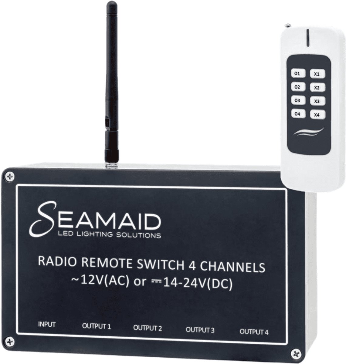 Seamaid 4 kanaal schakelkast | maximaal 12 lampen Seamaid 4 kanaal schakelkast | maximaal 12 lampen